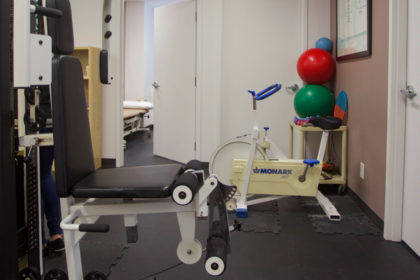 Work out equipment for physiotherapy