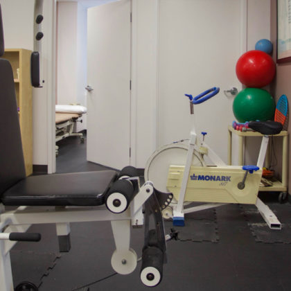 Work out equipment for physiotherapy