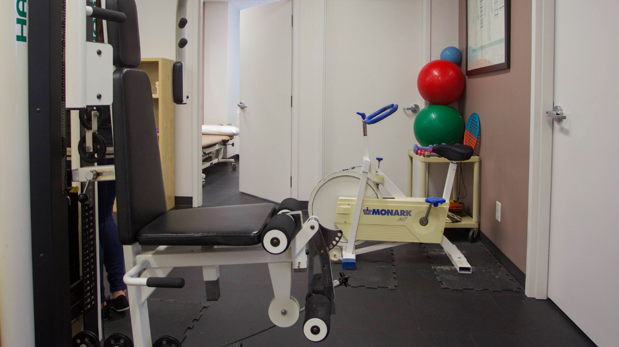 Work out equipment for physiotherapy